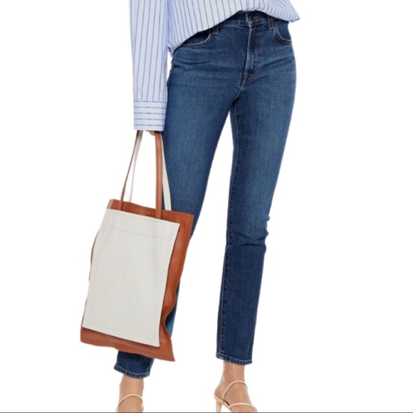 J BRAND Ruby 30 High Rise Slim Straight Leg Jeans in Romance Wash - Picture 5 of 15